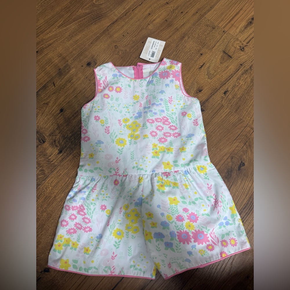 The Beaufort Bonnet Company Floral Kids Dress - Pink, Yellow, Blue